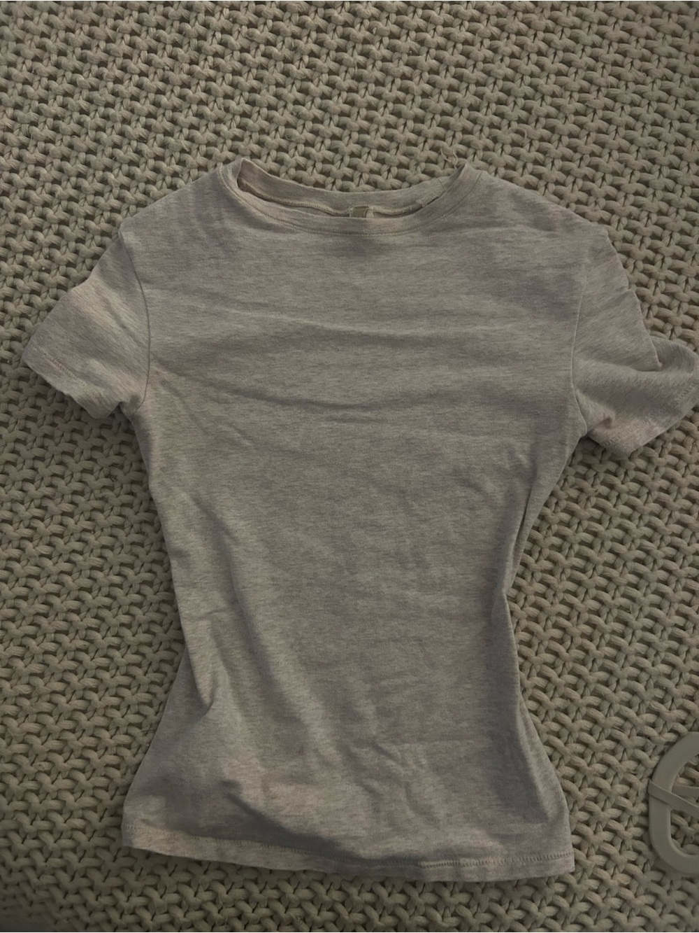 SKIMS Cotton Jersey T-Shirt – Light Heather Grey – XS